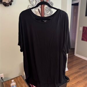 Lane Bryant Black Short Sleeve Top